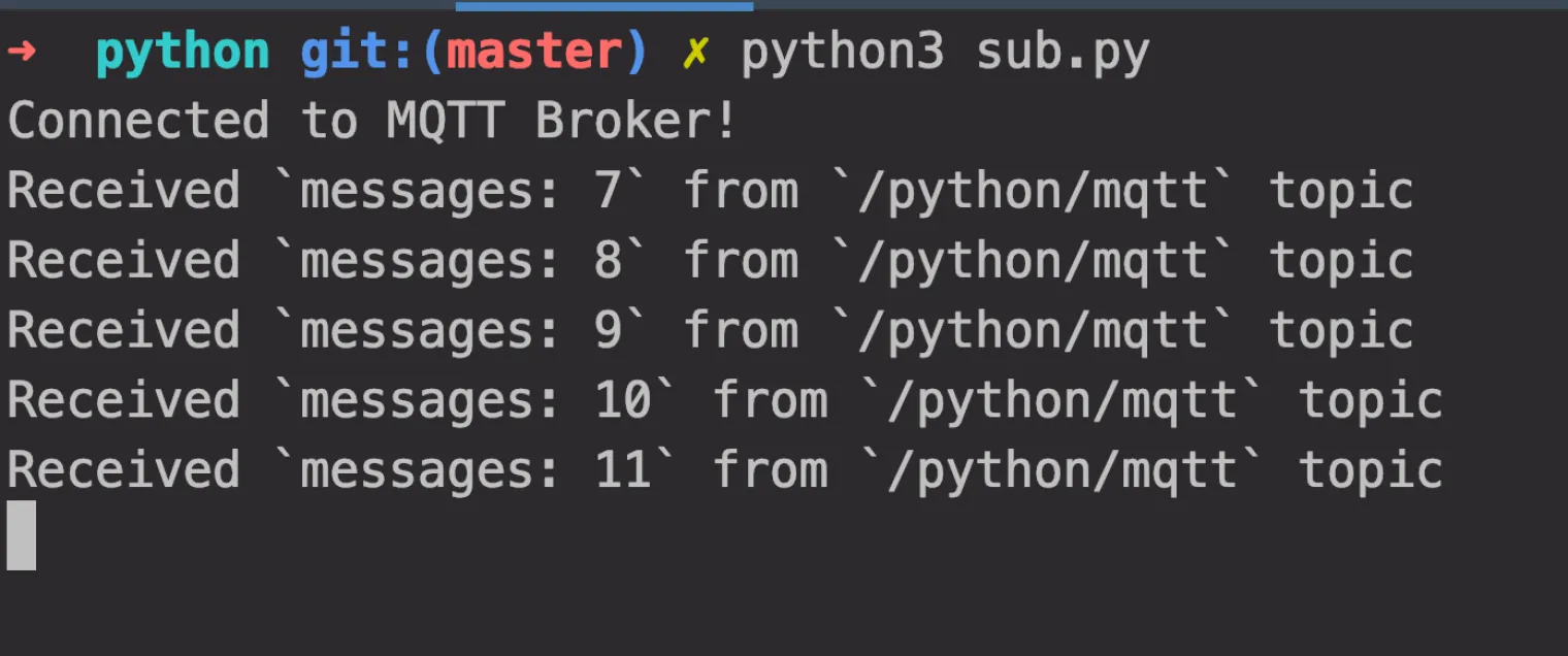 python mqtt subscribe